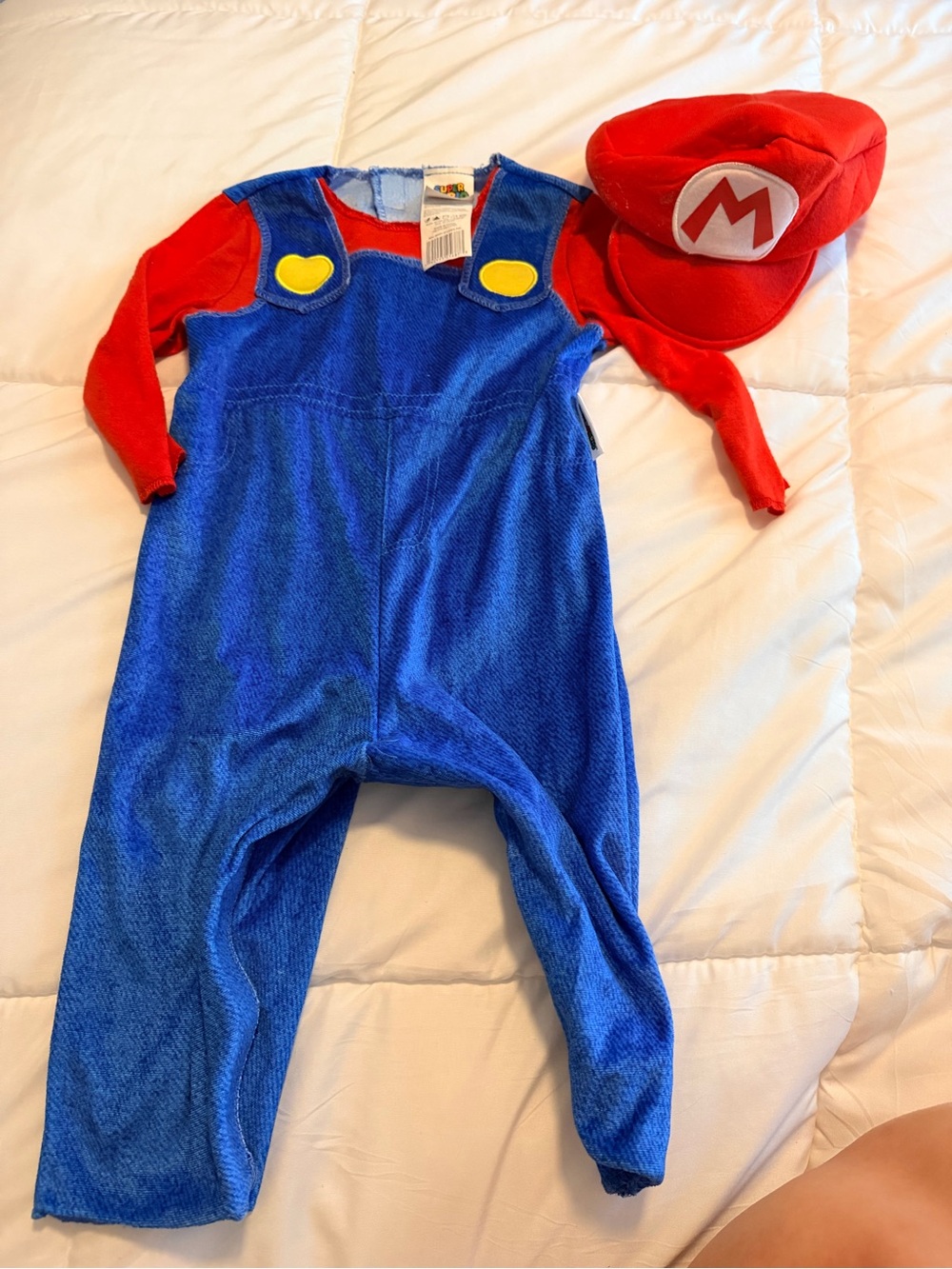 Nintendo Red & Blue Super Plumber Costume with Red Cap